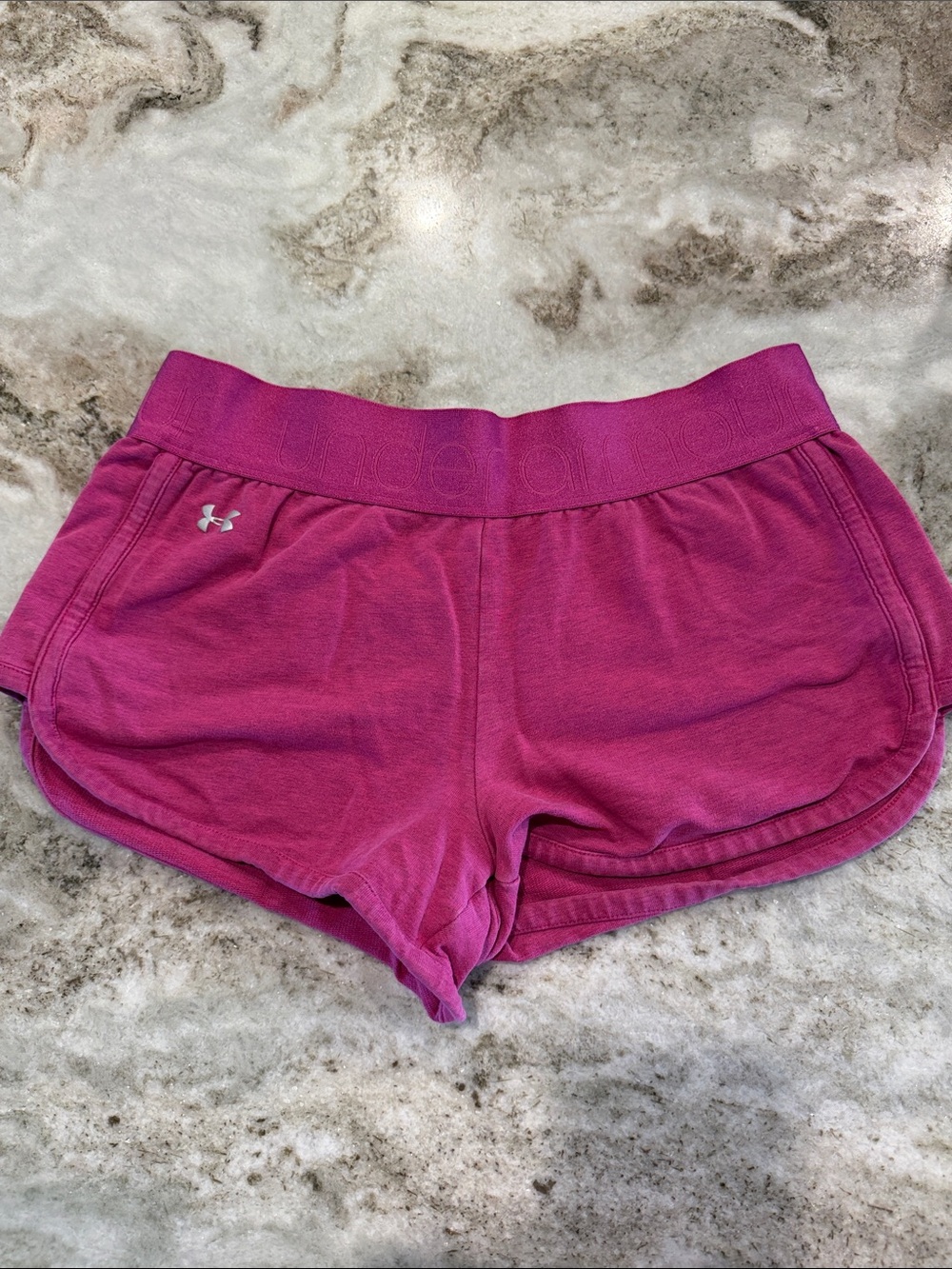 Under Armour Women's Magenta Athletic Shorts